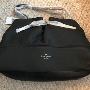 Brand new never used black leather purse